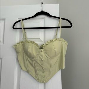 Green corset top